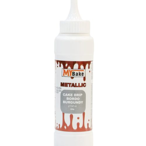 MY BAKE METALLIC CAKE DRIP 250 GR BORDO